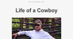 Desktop Screenshot of lifeofacowboy.com