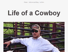 Tablet Screenshot of lifeofacowboy.com